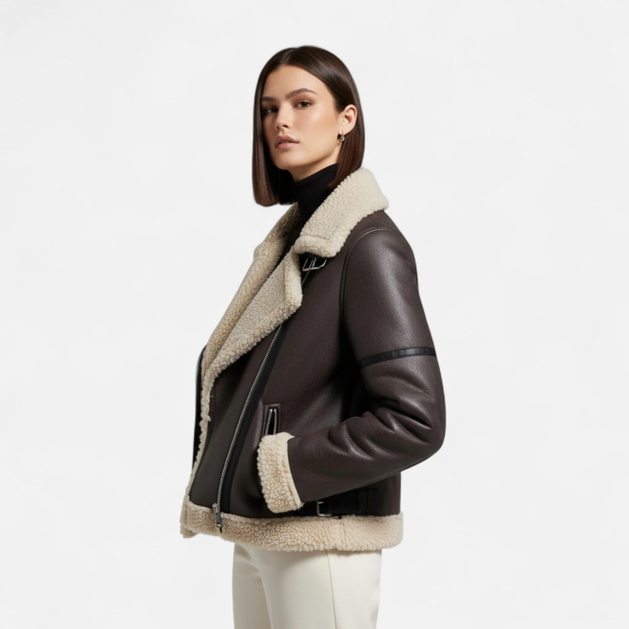 Westlyn™ | Women’s Autumn Belted Leather Jacket